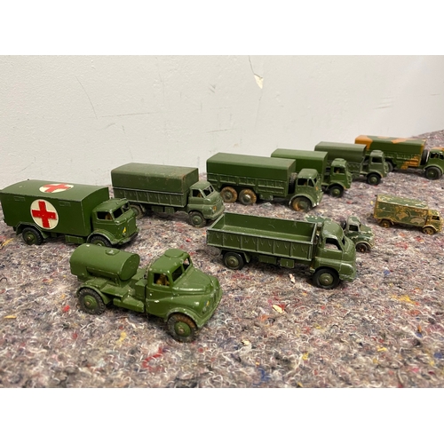 75 - Collection of Vintage Dinky Toys Military Trucks