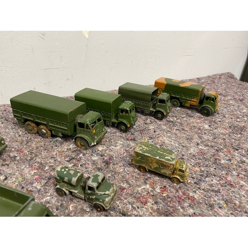 75 - Collection of Vintage Dinky Toys Military Trucks