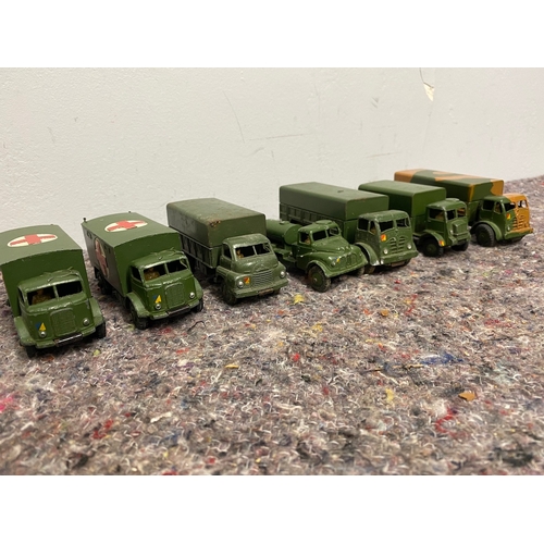 75 - Collection of Vintage Dinky Toys Military Trucks