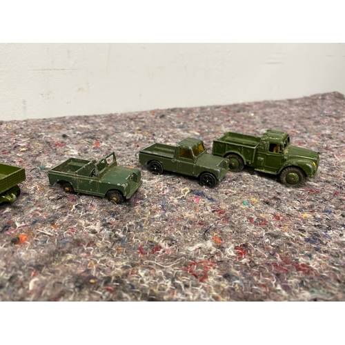 77 - Collection of Vintage Dinky Toys Military Jeeps / Vehicles + Figures