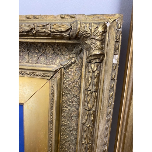 90 - Two antique gilt portrait frames