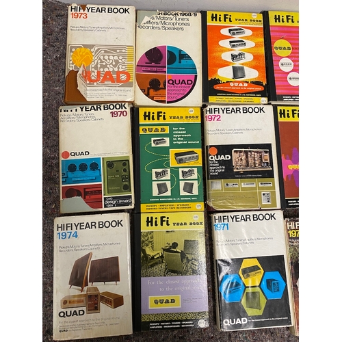 97 - Collection of 15 Vintage 1950's - 1970's Quad Hifi Year Books