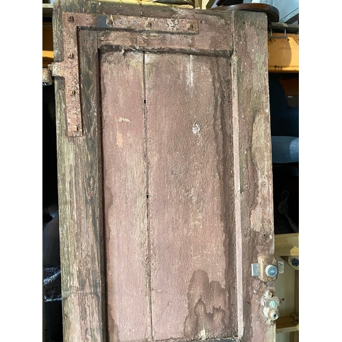 141 - circa 18th Century French Solid Oak Entrance Doors - Strong and solid with wear commensurate with ag... 