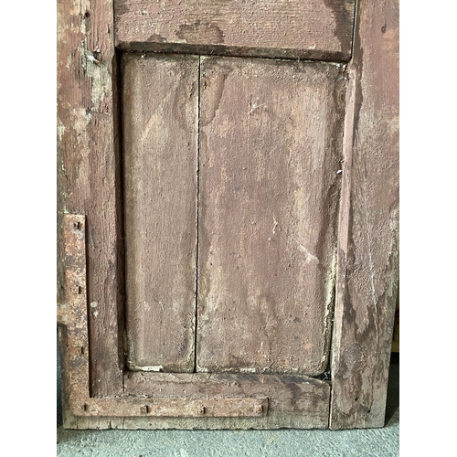 141 - circa 18th Century French Solid Oak Entrance Doors - Strong and solid with wear commensurate with ag... 