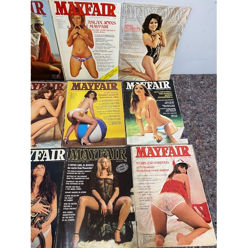 145 - Vintage Collection of 1960's/70's Mayfair Adult Magazines