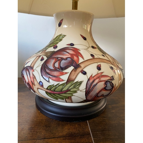 148 - Moorcroft Squat Lamp Pirouette Breeze Emma Bossuns - working