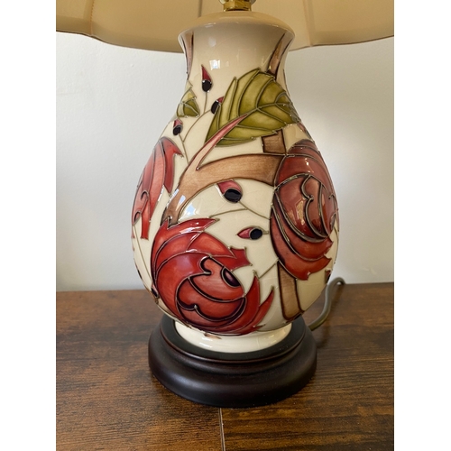 149 - Moorcroft Table Lamp Pirouette Breeze Emma Bossuns - working