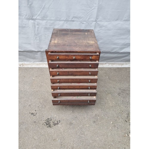 169 - Antique Multi Drawer Cabinet 49cm x 50cm x 68cm