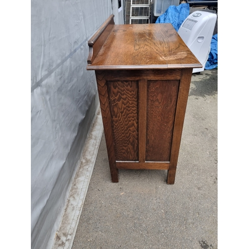 171 - Edwardian Oak Chest of Three Drawers 92cm x 82cm x 45cm