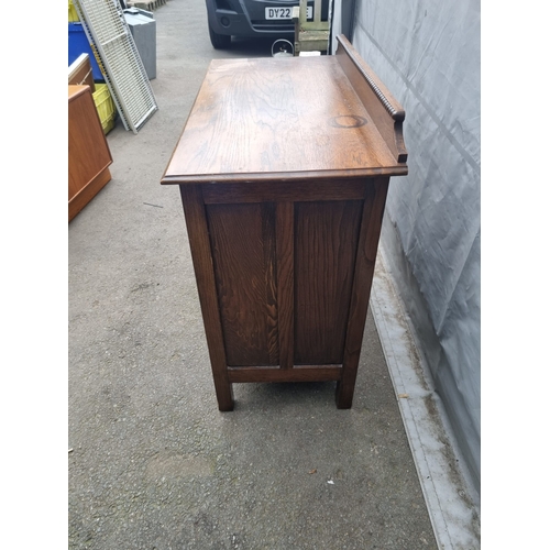 171 - Edwardian Oak Chest of Three Drawers 92cm x 82cm x 45cm