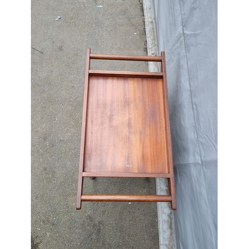 176 - Mid Century Teak Tea Trolly - 91cm x 48cm x 68cm