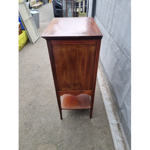 177 - Edwardian Mahogany Music Sheet Drawer Cabinet - 54cm x 39cm x 97cm