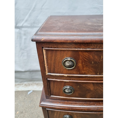 179 - Vintage Mahogany 6 Drawer Cabinet 40cm x 84cm x 32cm