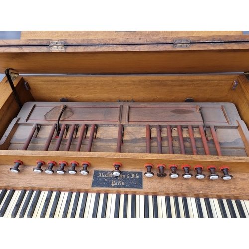 180 - 1900's French Alexandre Pere et Fils Reed Organ (Harmonium) with inscription 