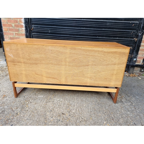 192 - G PLAN QUADRILLE 1960S DOUBLE TEAK CHEST OF DRAWERS 132cms wide 71.5cms high and 46cms - in very goo... 