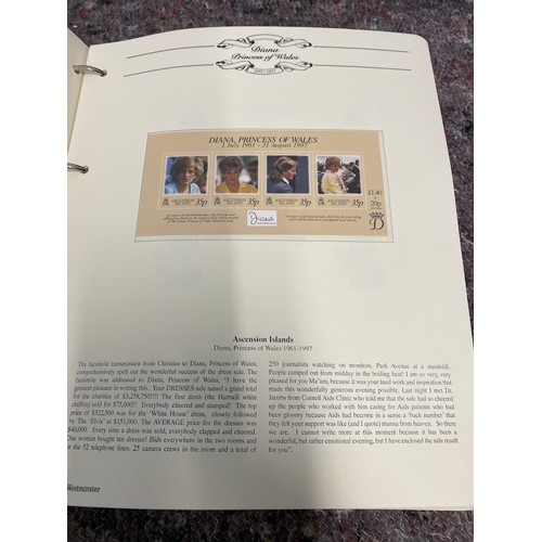 163 - Princess Diana Commemorative Stamp folders