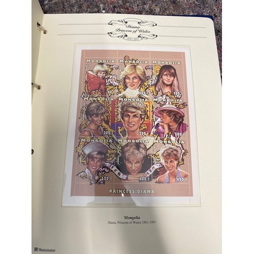 163 - Princess Diana Commemorative Stamp folders