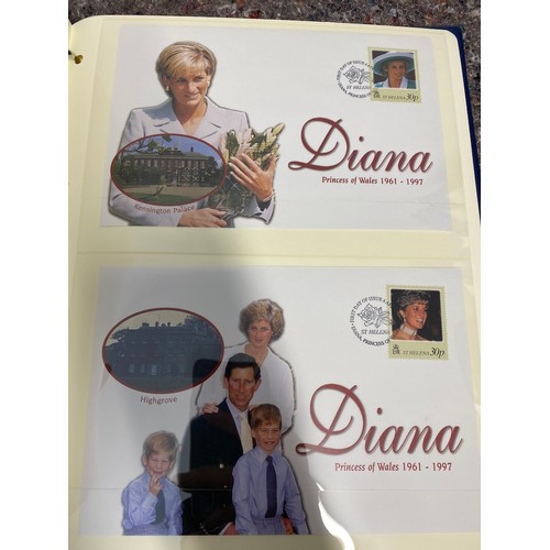 163 - Princess Diana Commemorative Stamp folders