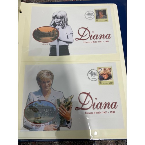 163 - Princess Diana Commemorative Stamp folders