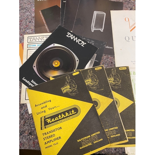 96 - Collection of various vintage Audio / HiFi manual / promotional booklets / magazines  - Marshall / T... 