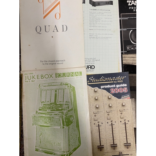 96 - Collection of various vintage Audio / HiFi manual / promotional booklets / magazines  - Marshall / T... 