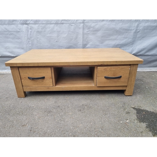 414 - Modern Oak Low TV stand / Coffee Table 125cm x 70cm x 39cm