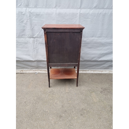 416 - Edwardian Mahogany Music Sheet Drawer Cabinet - 54cm x 39cm x 97cm