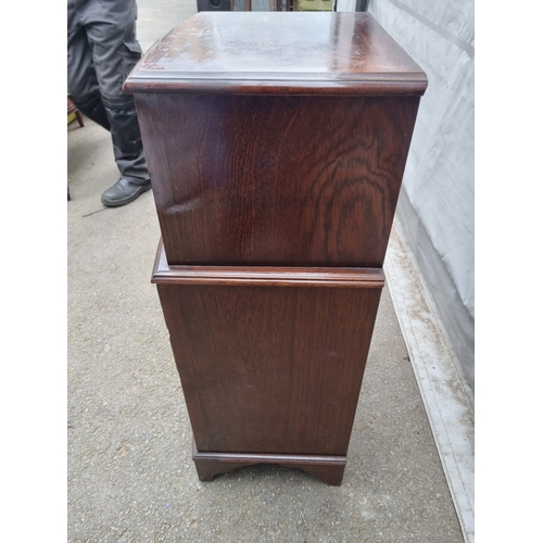 417 - Vintage Mahogany 6 Drawer Cabinet 40cm x 84cm x 32cm