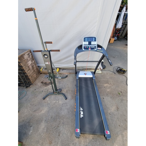 426 - Working JLL Foldaway Fitness Treadmill + New Image Maxi Climber