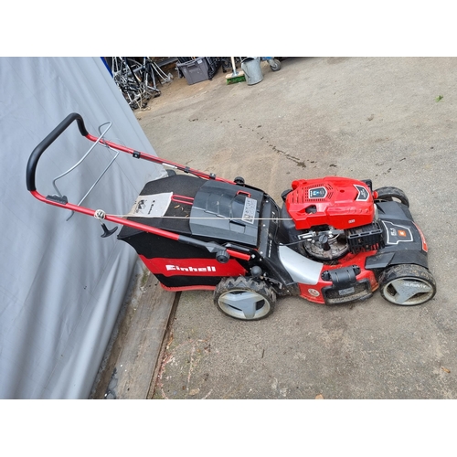 429 - Einhell GC-PM 47 SHW 5-in-1 Hi-Wheel Self-Propelled Petrol Lawn Mower - Starter cord needs attention... 