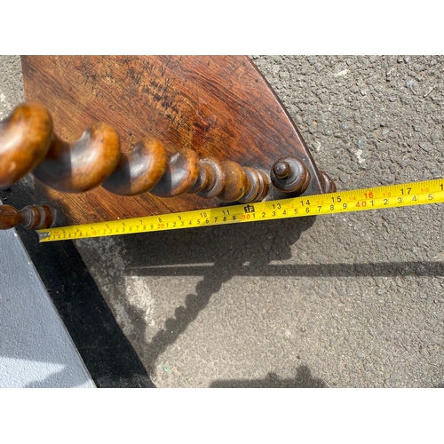 446 - Lovely Early 19th Century Rosewood Barley Twist 4 Tier Corner Etagere / Whatnot - in  good period or... 