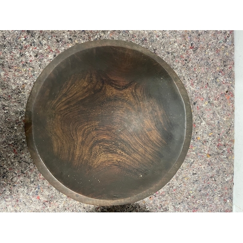 11 - Two Vintage Wood Tureen Hand carved Bowls