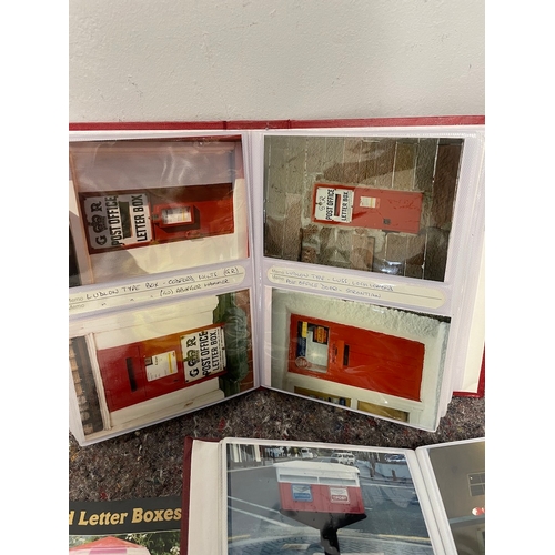 7 - Collection of 4 albums of photographs of Letter boxes with locations + 2 booklets