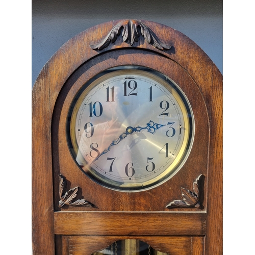 250 - Early 20th Century German Long Clock by Urgos - Triple Chime / Westminster / Whittington / St Michae... 