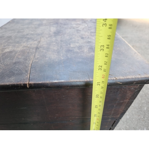 252 - Antique Oak Dough Trough early 19th century A/F bottom needs attention 43cm x 79cm x 118cm