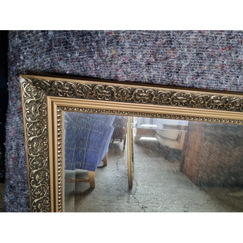 295 - Gilt Frame Bevelled Mirror - 88cm x 112cm