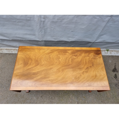 300 - Vintage Low Rise Drop Leaf Coffee Table 152cm x 53cm x 44cm