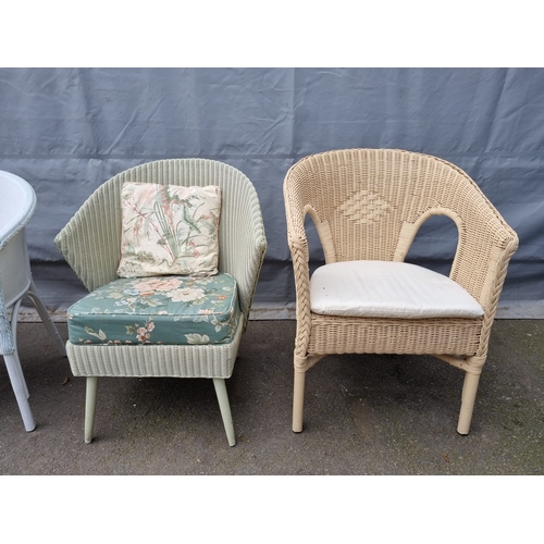 301 - Four vintage whicker / loom chairs