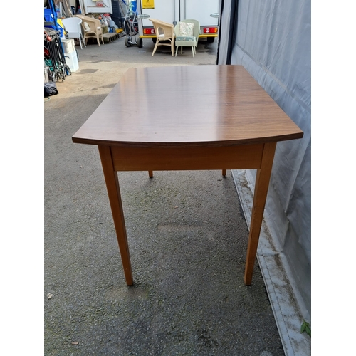 305 - Vintage Melamine Kitchen Table with centre draw - 106cm x 67cm x 75cm