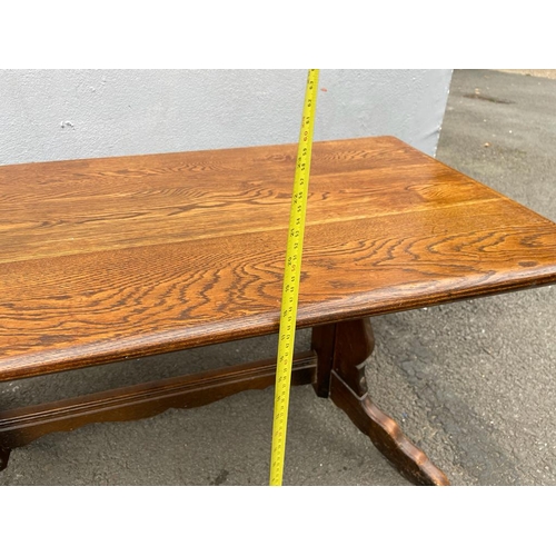 321 - Vintage Oak Coffee Table - 45cm x 97cm x 51cm