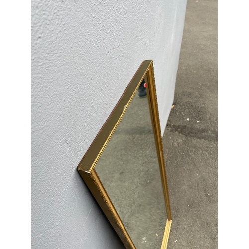 329 - Vintage Gilt Frame Wall Mirror - 93cm x 33.5cm