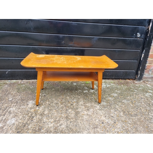 346 - Mid Century Myers Teak Coffee Table - Top A/F