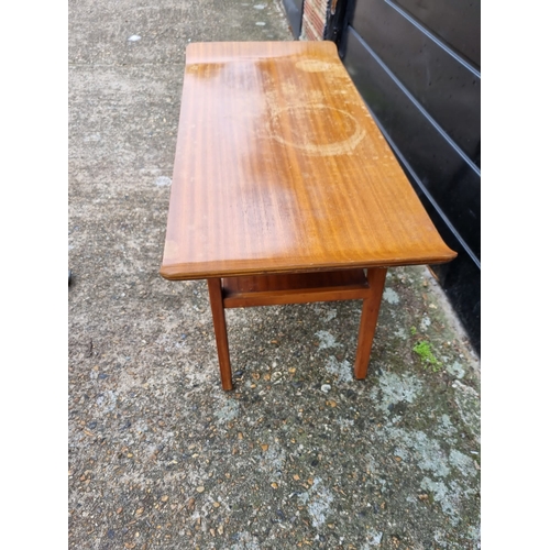 346 - Mid Century Myers Teak Coffee Table - Top A/F