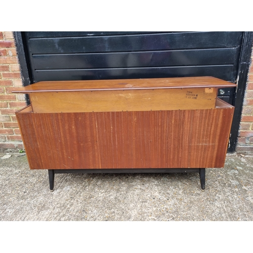 349 - Mid Century Teak Sideboard by Ebenezer Gomme for G-Plan + G Plan stool top A/F