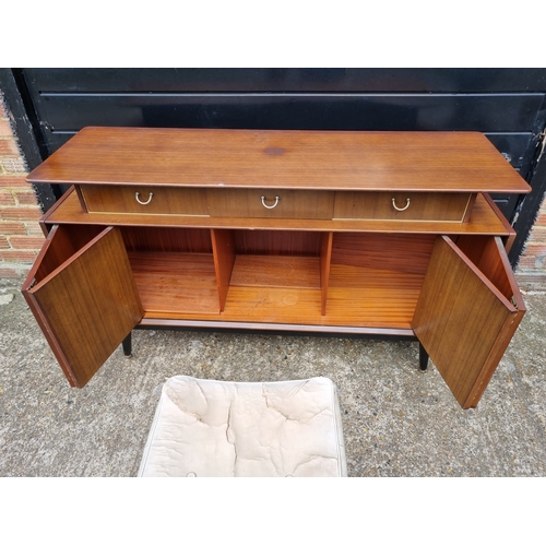 349 - Mid Century Teak Sideboard by Ebenezer Gomme for G-Plan + G Plan stool top A/F