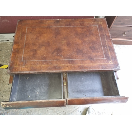 350 - Vintage Designer Coffee Table with Drawers in Shape of Leather bound books