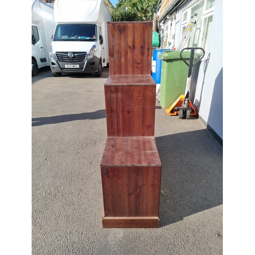 351 - Modern Graduating Display Cabinet with Drawers