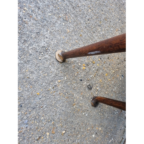 361 - 19th Century Oak Drop Leaf Table on pad feet - 1 foot A/F 107CM