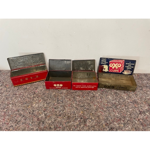 27 - Collection of vintage tins including OXO