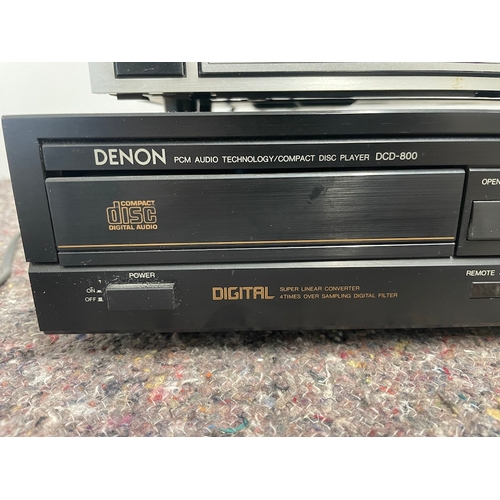 38 - Pioneer Stereo Tuner TX-560L (powers up) + Denon CD player DCD 800 includes remote (not tested no pl... 